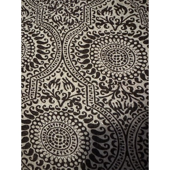 Jacqueline Smith Women’s Brown And White Short Sleeve Top Size XL Cotton Blend - Picture 3 of 10